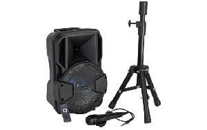Partyset PARTY MOBILE8-SET 8/20cm Aktivbox mit Stativ &amp; Mikrofon, Bluetooth
