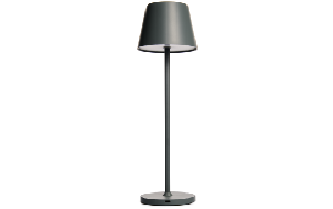LED-Tischleuchte ROLF KERN „Club“ 38cm, Basaltgrau, Akku, dimmbar