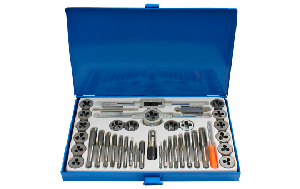 Gewindeschneidsatz 40 tlg., metrisch M3 bis M12, Wolframstahl, Industriequalität