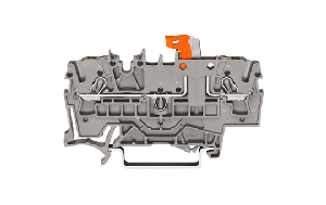 2-Leiter Trenn- und Messklemme WAGO, mit Prüfmöglichkeit, 2,50 mm², grau