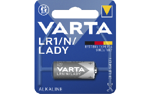 Lady-Batterie VARTA ''Electronics'' 1,5 V, Typ LR1, 1er-Blister