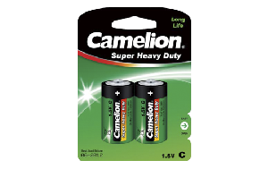 Baby-Batterie CAMELION Super Heavy Duty 1,5 V, Typ C, 2er-Blister