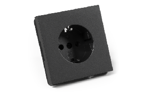 Schutzkontakt-Steckdose McPower Shallow 250V~/16A, Steckanschluss, anthrazit