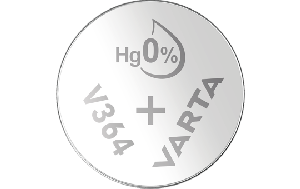 Knopfzelle Silberoxid - Uhrenbatterie, VARTA, 364, SR60, 1.55V, 10er-Pack