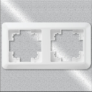 Rahmen McPower Cup 2-fach, weiß