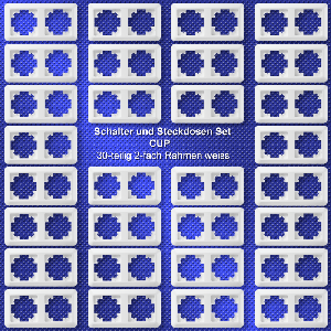 Rahmen McPower Cup 2-fach, weiß, 30er-Pack