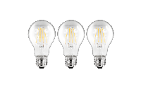 LED Filament Set McShine, 3x Glühlampe, E27, 6W, 810lm, warmweiß, klar