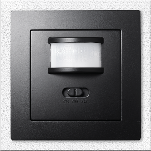 Unterputz IR Bewegungsmelder McPower Flair 160°, 750W ,LED geeignet, matt schwarz