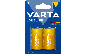 Baby-Batterie VARTA ''LONGLIFE'' Alkaline, 1,5 V, Typ C, 2er-Blister