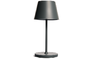 LED-Tischleuchte ROLF KERN „Club Mini“ 25cm, Basaltgrau, Akku, dimmbar