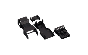 Buchse mit Zugentlastungsgehäuse WAGO, 5-polig, 1,5mm², weiß