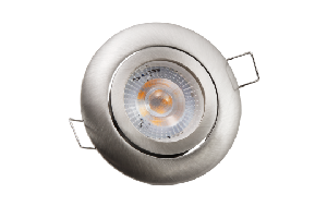 LED-Einbauleuchte McShine Eco-50 5W, 400lm, 3000K, Edelstahl gebürstet