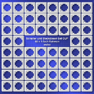 Rahmen McPower Cup 1-fach, weiß, 60er-Pack