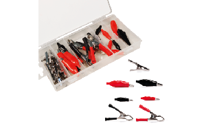 Krokodilklemmen-Set McPower, 28-teilig in praktischer Sortimentsbox