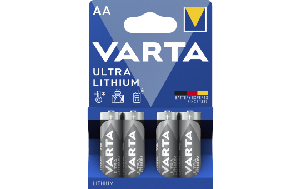 Mignon-Batterie VARTA Professional, Lithium, Typ AA/ FR06, 4er-Blister