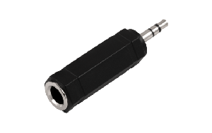Kopfhöhrer-Adapter HOLLYWOOD, AUX Klinke 6,35mm auf 3,5mm, Stereo