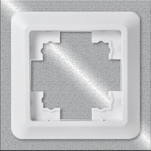 Rahmen McPower Cup 1-fach, weiß