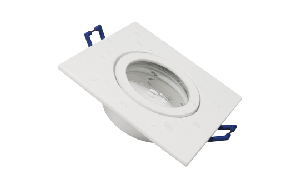Einbaurahmen McShine ''DL-54'' eckig, Clip-Verschluss, IP44, weiß