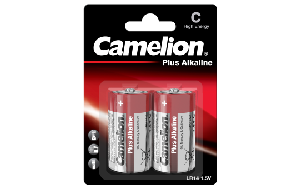 Baby-Batterie CAMELION Plus Alkaline 1,5 V, Typ C/LR14, 2er Blister