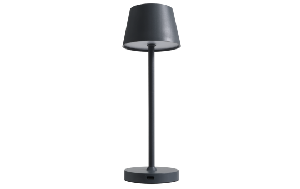 LED-Tischleuchte ROLF KERN „Club Nano“ 21cm, Basaltgrau, Akku, dimmbar