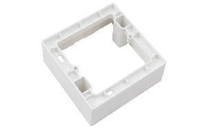 Aufputz-Rahmen McPower Flair 80x80x35mm, mit Montagebohrung
