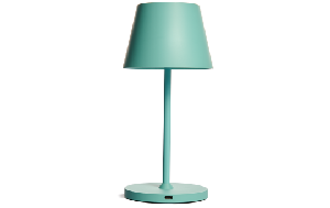 LED-Tischleuchte ROLF KERN „Club Mini“ 25cm, Türkis, Akku, dimmbar