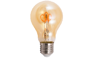 LED Filament Glühlampe McShine ''Retro'' E27, 2W, 160lm, warmweiß, goldenes Glas