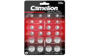 Knopfzellen-Sortiment Camelion, Zink-Mangan-Dioxid + Lithium-Mangan, 1,5V/3V