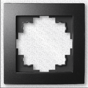 Rahmen McPower Flair, 1-fach, matt schwarz