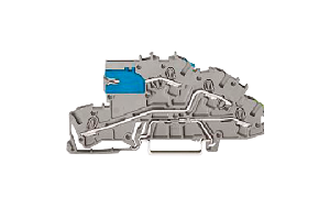 Installationsetagenklemme WAGO, mit Betätigungsöffnung, 250V, 24A, 2,5 mm², grau