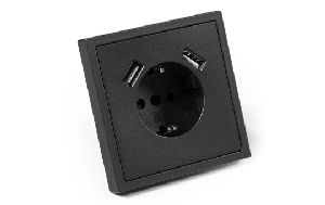 Schutzkontakt-Steckdose McPower Shallow 2x USB-A - 5V/2,1A