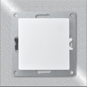 Kreuzschalter McPower Cup, 250V~/10A, UP, weiß