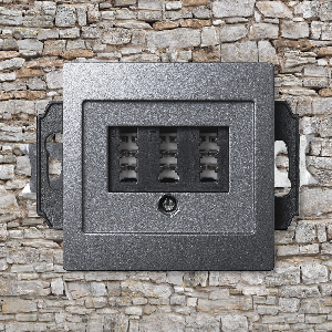 TAE-NFN-Anschlussdose McPower Flair UP, anthrazit, 3x 6-polig