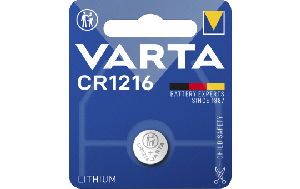 Lithium-Knopfzelle VARTA Electronics, CR 1216, 25mAh, 3V, 1er-Blister