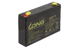 Bleiakku KUNG LONG WP7-6 6V/7Ah, 151x34x94mm, 1,3kg