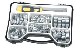 Schlauchschellen-Sortiment, 50-teilig